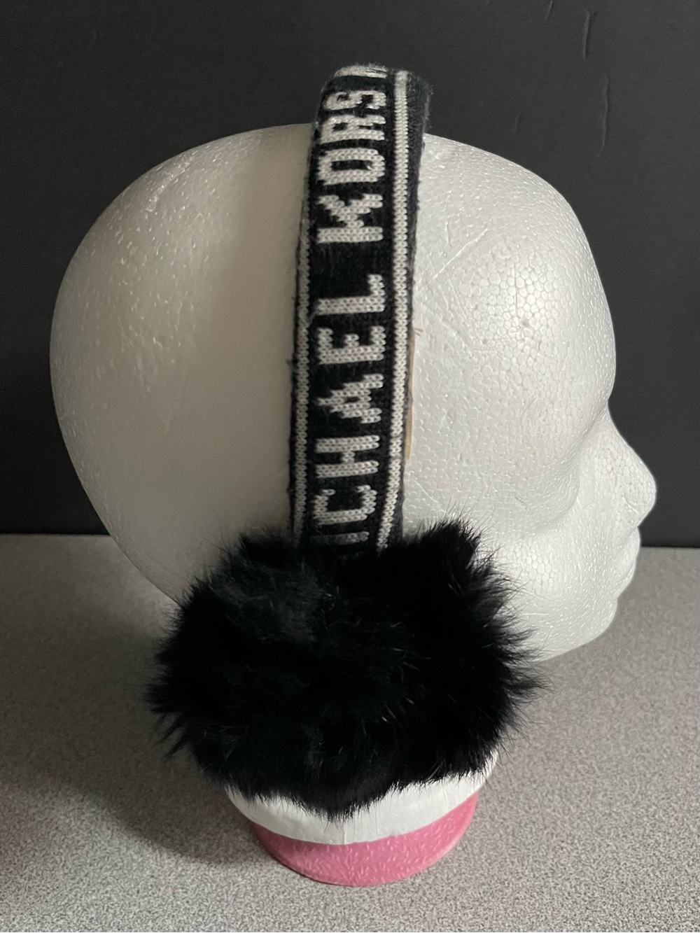 Michael Kors Black Faux Fur Ear Warmers - Picture 4 of 7